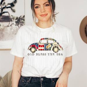 GOD BLESS THE USA - DTF TRANSFER