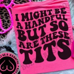 I MIGHT BE A HANDFUL BUT - DTF TRANSFER