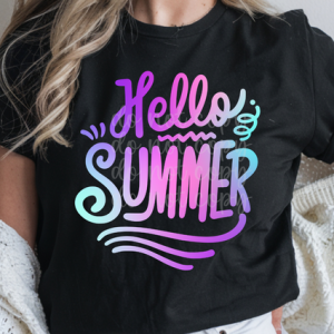 HELLO SUMMER PURPLE - DTF TRANSFER