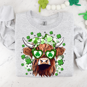HIGHLAND COW ST. PATRICK'S DAY - DTF TRANSFER