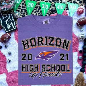 SCHOOL NAME + MASCOT NAME + YEAR - MOCKUP ONLY