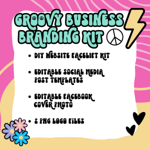 Groovy Business Logo Website Kit