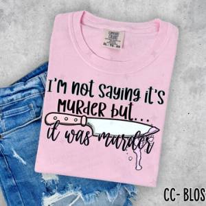 I'M NOT SAYING ITS MURDER  - DTF TRANSFER