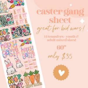 Boho Easter Gang Sheet 22x60