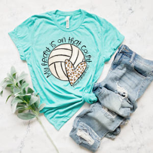 MY HEART IS ON THAT COURT VOLLEYBALL - DTF TRANSFER
