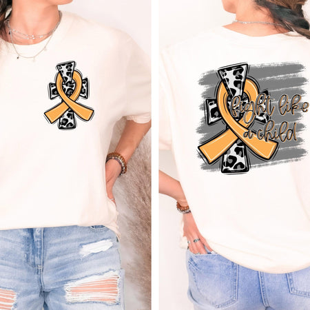 FIGHT LIKE A CHILD *OLLIE & CO. EXCLUSIVE* - FRONT+BACK - DTF TRANSFER - Image 2