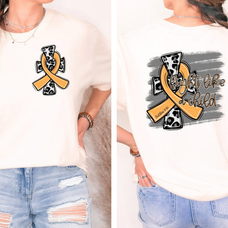 FIGHT LIKE A CHILD *OLLIE & CO. EXCLUSIVE* - FRONT+BACK - DTF TRANSFER