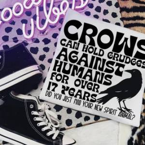 CROWS CAN HOLD GRUDGES - DTF TRANSFER