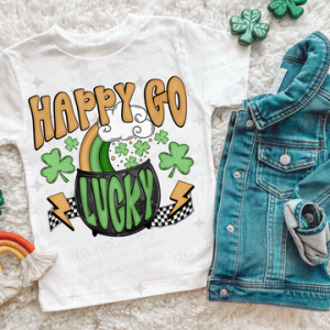 HAPPY GO LUCKY - DTF TRANSFER