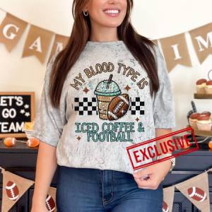 ICED COFFEE & FOOTBALL *OLLIE & CO. EXCLUSIVE* - DTF TRANSFER