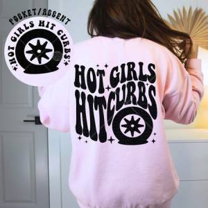 HOT GIRLS HIT CURBS *OLLIE & CO. EXCLUSIVE* - FRONT+BACK - DTF TRANSFER