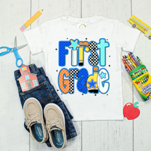 RETRO BOYS FIRST GRADE - DTF TRANSFER