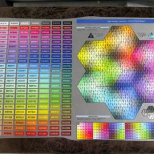 PRINTED COLOR SWATCH CHART - PETTY BETTY