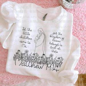 LET THE LITTLE CHILDREN COME TO ME BLACK *OLLIE & CO. EXCLUSIVE* - DTF TRANSFER