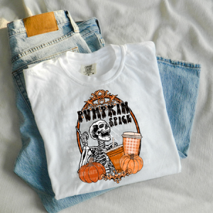 PUMPKIN SPICE SKELETON - DTF TRANSFER
