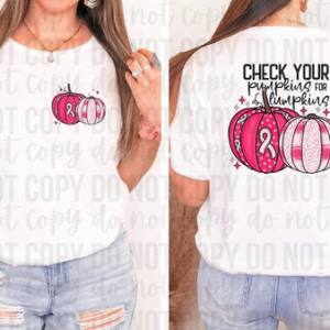 CHECK YOUR PUMPKINS FOR LUMPKINS *OLLIE & CO. EXCLUSIVE* - FRONT+BACK  - DTF TRANSFER