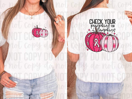 CHECK YOUR PUMPKINS FOR LUMPKINS *OLLIE & CO. EXCLUSIVE* - FRONT+BACK - DTF TRANSFER