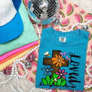 LOVED CROSS - DTF TRANSFER