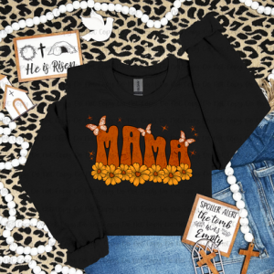 MAMA FLOWER & BUTTERFLIES - DTF TRANSFER