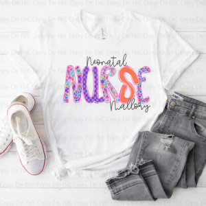 WILD PANSIES NURSE WITH NAME - MOCKUP ONLY