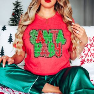 SANTA BABY LEOPARD - DTF TRANSFER