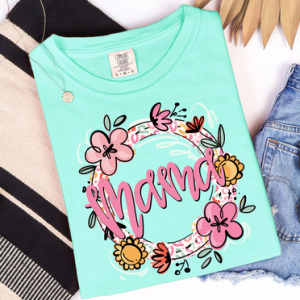 FLORAL & LEOPARD NAME FRAMES - DTF TRANSFER