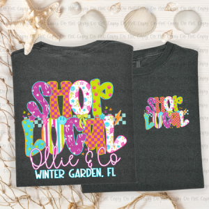 SHOP SMALL FUN COLORS - MOCKUP ONLY