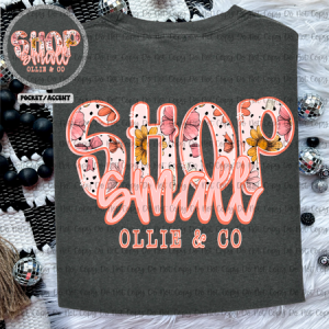 SHOP SMALL FLORAL DOT - MOCKUP ONLY