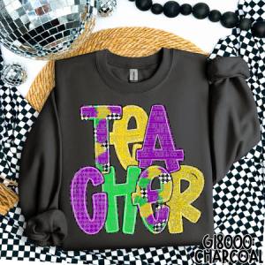 MARDI GRAS TEACHER - DTF TRANSFER