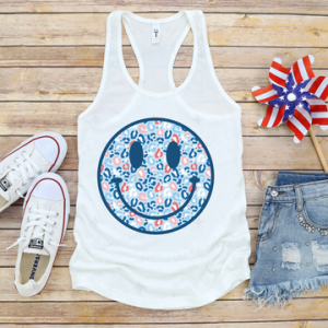 PATRIOTIC SMILEY - DTF TRANSFER