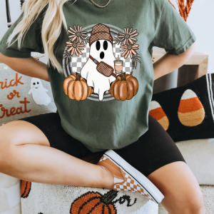 FALL CHECKERED GHOST - DTF TRANSFER