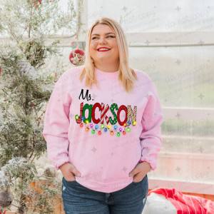 TEACHER CHRISTMAS NAMES W/ LIGHTS - MOCKUP ONLY