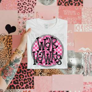 CHECKER RIBBON MASCOT - DTF TRANSFER