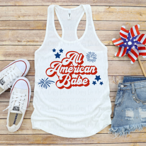 ALL AMERICAN BABE - DTF TRANSFER