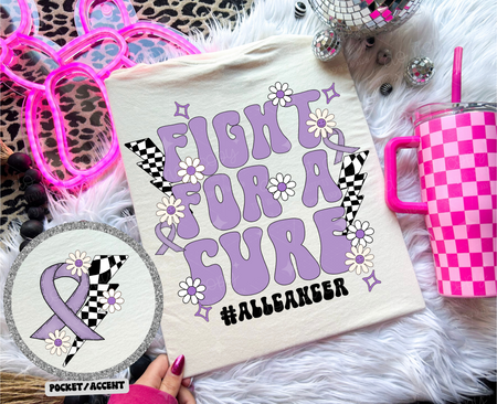 FIGHT FOR A CURE *OLLIE & CO. EXCLUSIVE* - FRONT+BACK - DTF TRANSFER