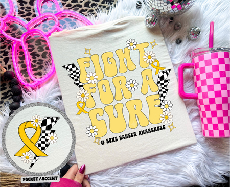 FIGHT FOR A CURE *OLLIE & CO. EXCLUSIVE* - FRONT+BACK - DTF TRANSFER - Image 5