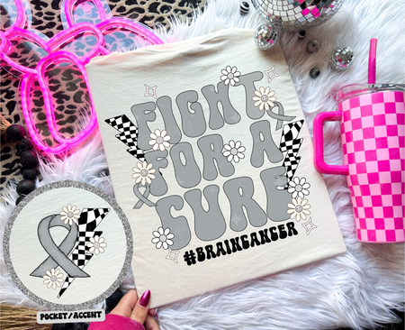 FIGHT FOR A CURE *OLLIE & CO. EXCLUSIVE* - FRONT+BACK - DTF TRANSFER - Image 6