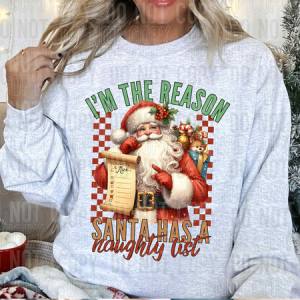 I'M THE REASON SANTA HAS A NAUGHTY LIST - DTF TRANSFER
