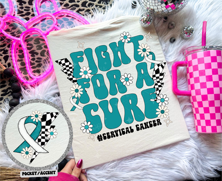 FIGHT FOR A CURE *OLLIE & CO. EXCLUSIVE* - FRONT+BACK - DTF TRANSFER - Image 8