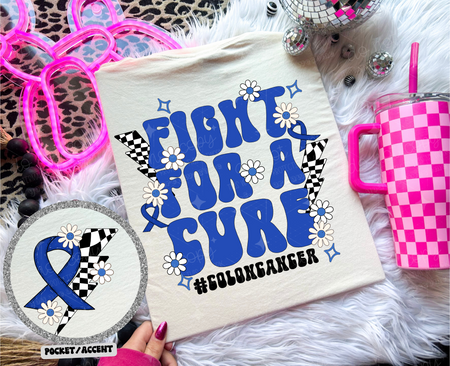 FIGHT FOR A CURE *OLLIE & CO. EXCLUSIVE* - FRONT+BACK - DTF TRANSFER - Image 10