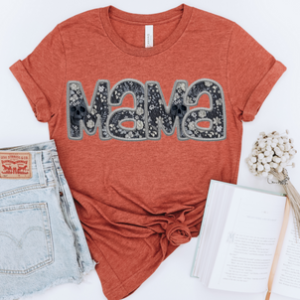 MAMA - FAUX EMBROIDERY - DTF TRANSFER