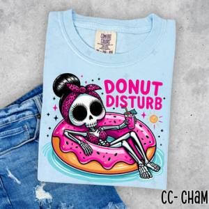 DONUT DISTURB SKELLIE  - DTF TRANSFER