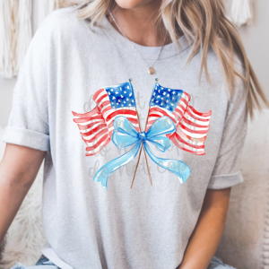 FLAGS WITH BOW - DTF TRANSFER