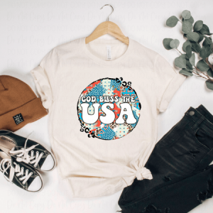 GOD BLESS THE USA - DTF TRANSFER