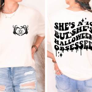 HALLOWEEN OBSESSED - FRONT+BACK - DTF TRANSFER