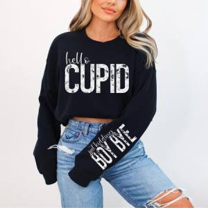 HELLO CUPID - FRONT+SLEEVE - DTF TRANSFER