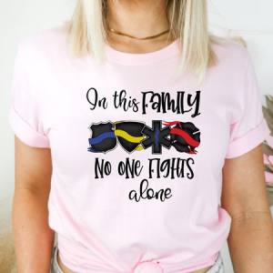 NO ONE FIGHTS ALONE - DTF TRANSFER