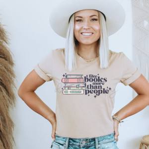 I LIKE BOOKS MORE THAN PEOPLE - DTF TRANSFER