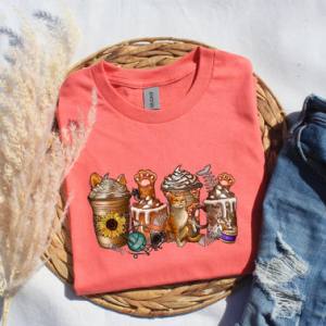 SUNFLOWER CAT LATTES - DTF TRANSFER