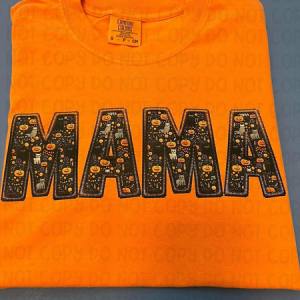 MAMA - FAUX EMBROIDERY - DTF TRANSFER